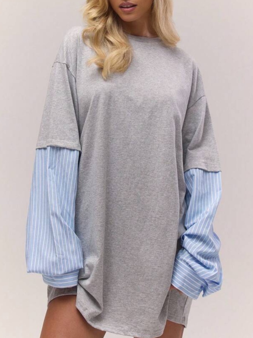 Women's Layered Sleeve Tunic Dress